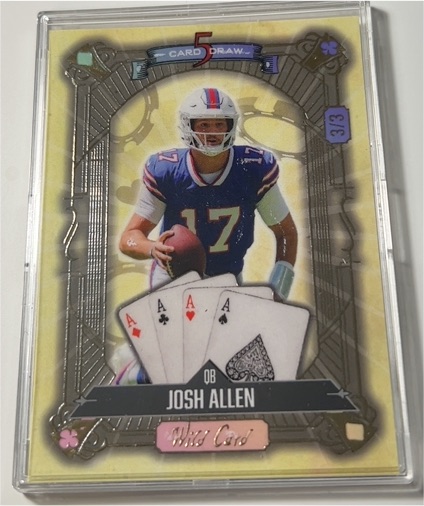 2024 Wild Card 5 Card Draw Aces Buffalo B. Josh Allen #S5CDC-JA — front