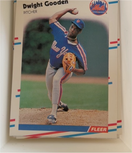 1988 Fleer #135 Dwight Gooden — front