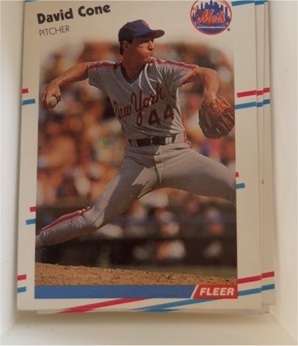 1988 Fleer #349 David Cone — front