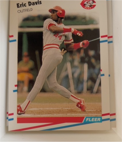 1988 Fleer #231 Eric Davis — front