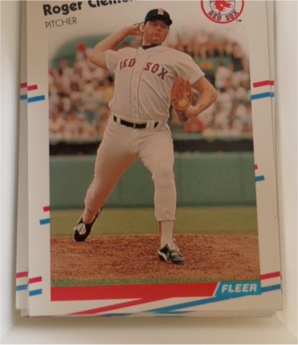 1988 Fleer #349 Roger Clemens — front