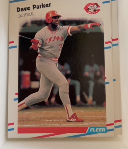 1988 Fleer #349 Dave Parker — front