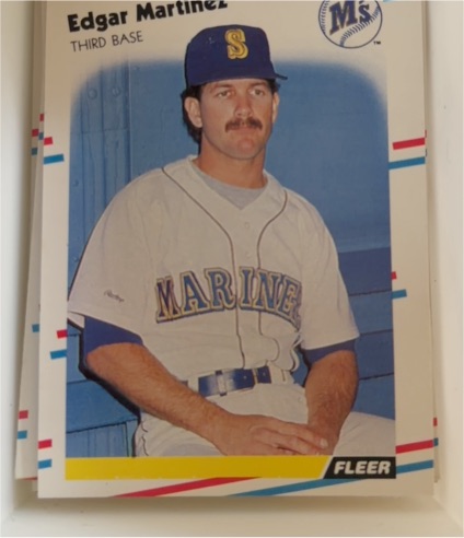 1988 Fleer #378 Edgar Martinez — front