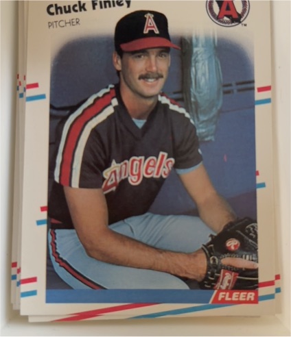 1988 Fleer #489 Chuck Finley California Angels — front
