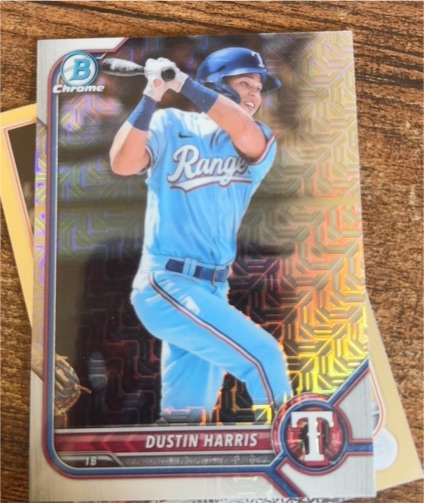 2022 Bowman Chrome Prospects #BCP-190 Dustin Harris — front