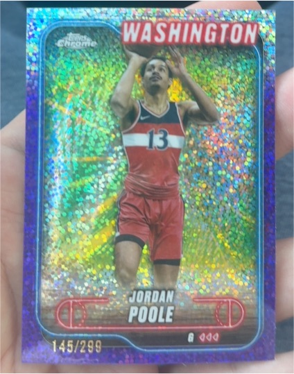 2024-25 Topps Chrome #8 Jordan Poole — front