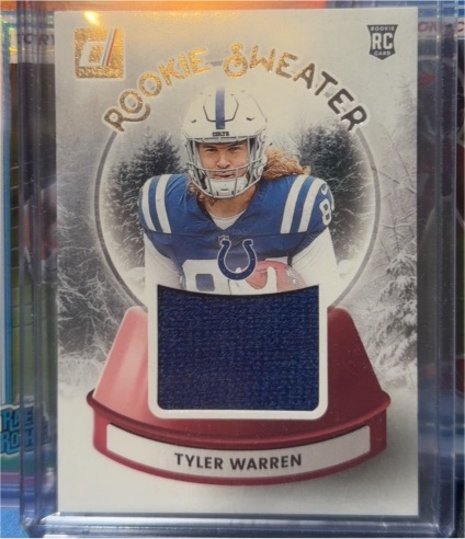 2025 Panini Donruss Rookie Sweater #SWE-TWN Tyler Warren — front
