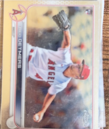 2022 Topps #201 Reid Detmers Rookie Los Angeles Angels — front