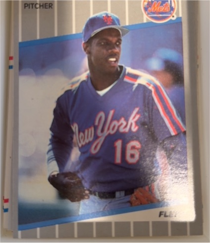 1989 Fleer #36 Dwight Gooden — front