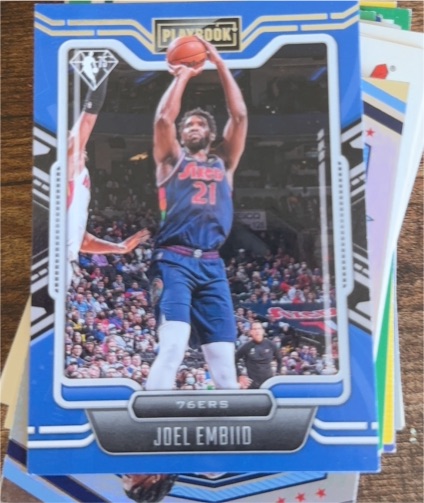 2021-22 Panini Chronicles Playbook #290 Joel Embiid — front