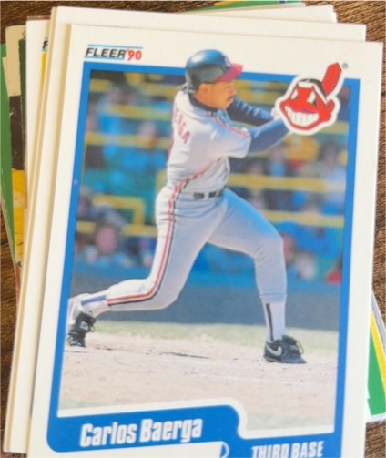 1990 Fleer Update #U-90 Carlos Baerga Rookie — front