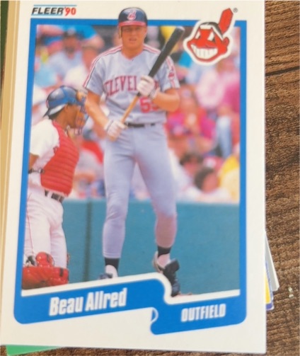 1990 Fleer Update #U-88 Beau Allred — front