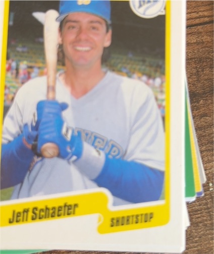 1990 Fleer #528 Jeff Schaefer — front