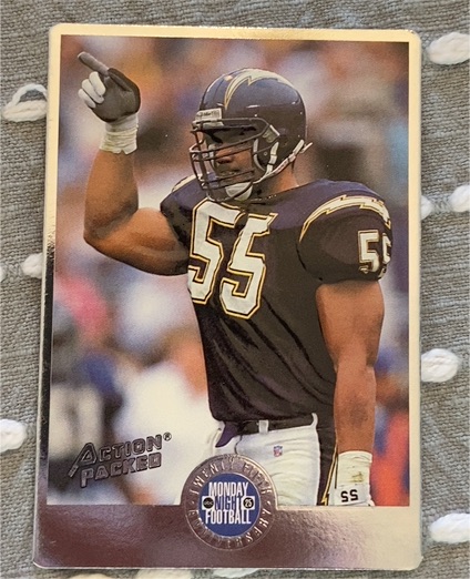 1994 Action Packed Monday Night Football #56 Junior Seau — front