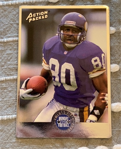 1994 Action Packed Monday Night Football #20 Cris Carter — front