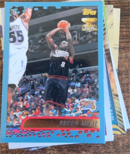 2001-02 Topps #8 Aaron McKie — front