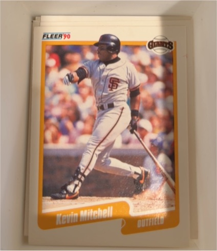 1990 Fleer #65 Kevin Mitchell — front