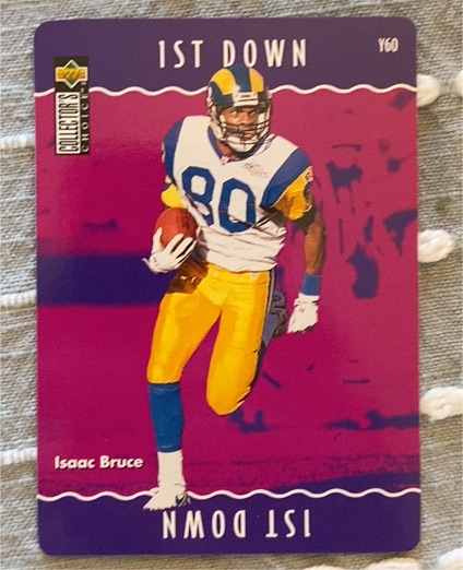 1996 Upper Deck Collector's Choice Update #Y60 Isaac Bruce — front