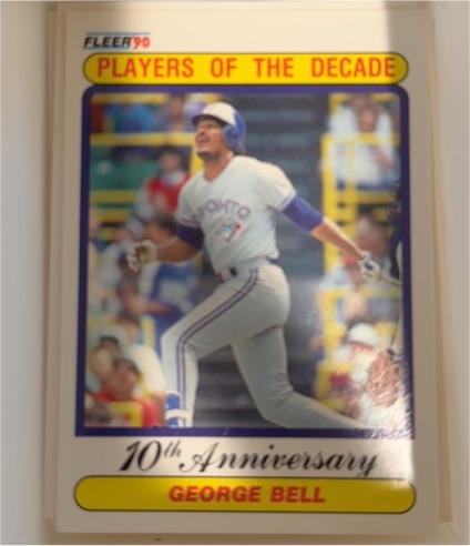 1990 Fleer #628 George Bell — front