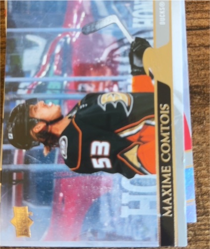 2020-21 Upper Deck #501 Maxime Comtois — front