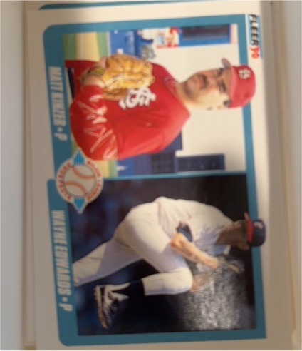 1990 Fleer #652 Matt Kinzer / Wayne Edwards — front