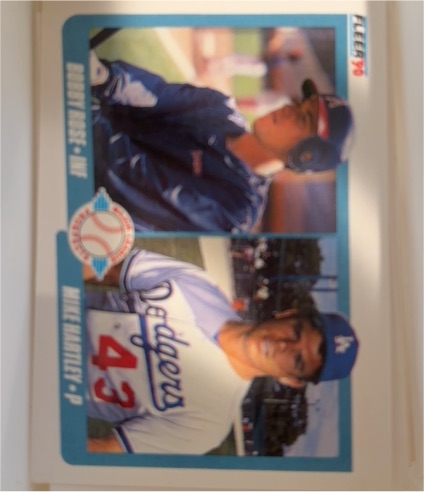 1990 Fleer #651 Bobby Rose / Mike Hartley — front