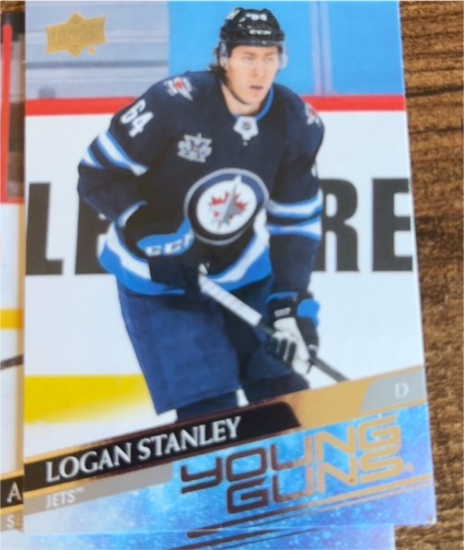 2020-21 Upper Deck Extended Series #703 Logan Stanley Young Guns — front