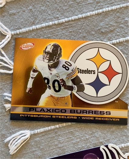 2001 Pacific Prism Atomic Die-Cut #113 Plaxico Burress — front