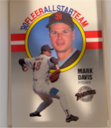1990 Fleer All-Star Team #3 Mark Davis — front