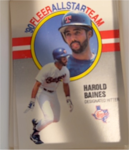 1990 Fleer All-Star Team #1 Harold Baines — front