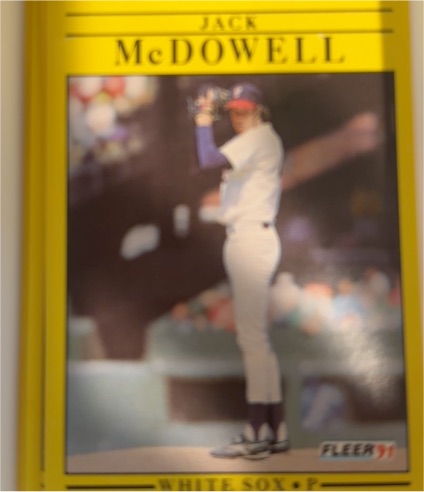 1991 Fleer #129 Jack McDowell Chicago White Sox — front