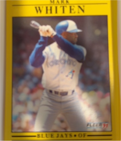 1991 Fleer #189 Mark Whiten — front
