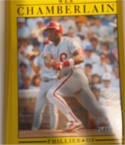1991 Fleer #391 Wes Chamberlain — front