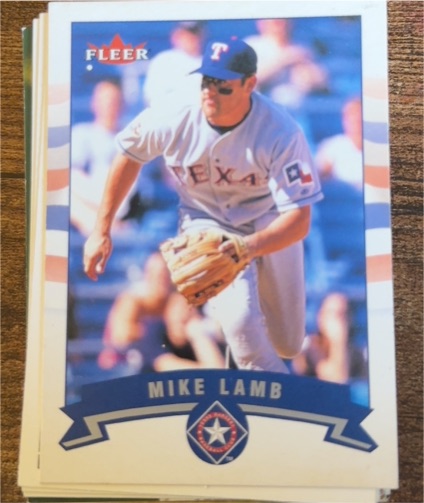 2002 Fleer # Mike Lamb — front