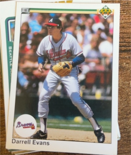 1990 Upper Deck #143 Darrell Evans — front