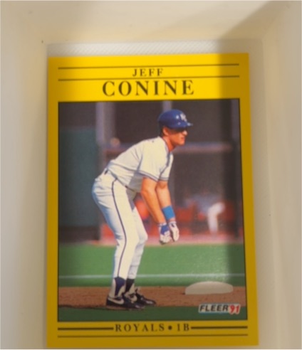 1991 Fleer #553 Jeff Conine — front