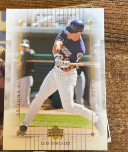 2003 Upper Deck Patch Collection #4 Luis Gonzalez — front