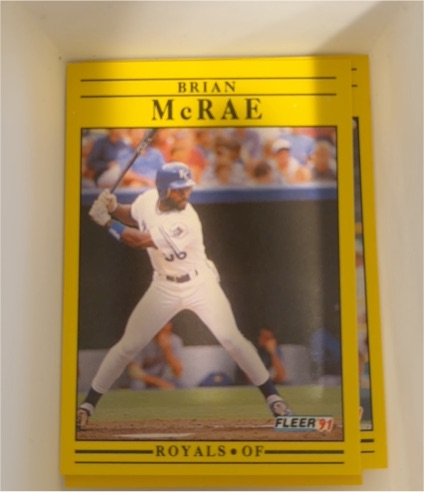 1991 Fleer #563 Brian McRae — front