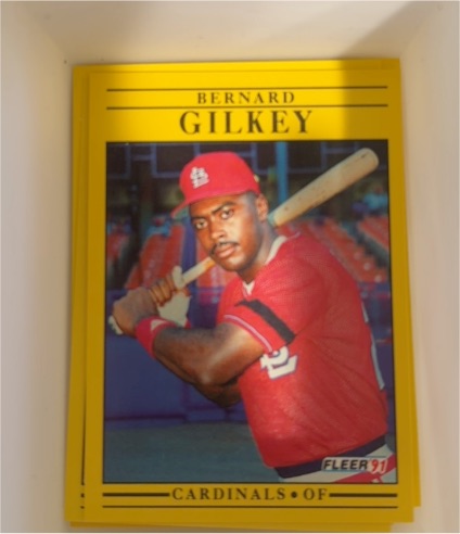 1991 Fleer #633 Bernard Gilkey — front