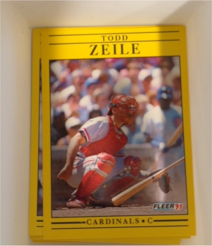 1991 Fleer #654 Todd Zeile — front