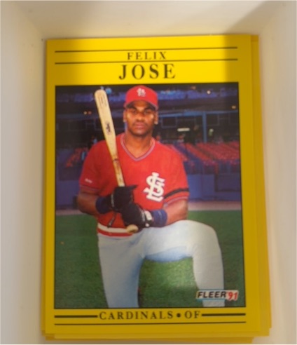 1991 Fleer #636 Felix Jose — front