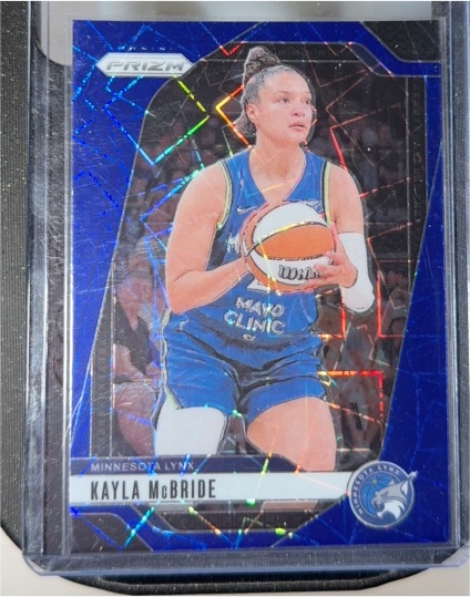 2024 Panini Prizm WNBA #13 Kayla McBride Blue Velocity Prizm Minnesota Lynx — front