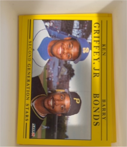 1991 Fleer #710 Ken Griffey Jr, Barry Bonds — front