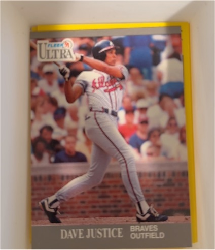 1991 Fleer Ultra #7 Dave Justice — front