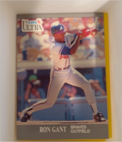 1991 Fleer Ultra #318 Ron Gant — front