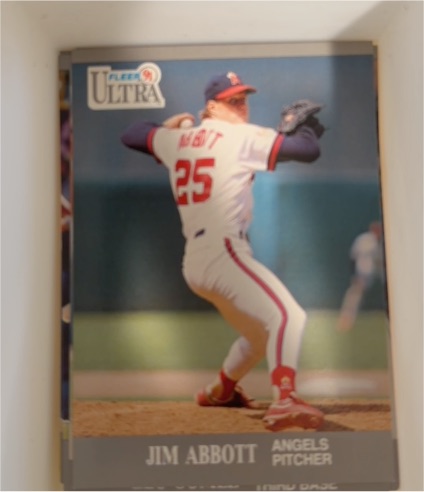 1991 Fleer Ultra #25 Jim Abbott — front