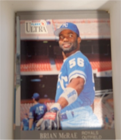 1991 Fleer Ultra #152 Brian McRae Kansas City Royals — front