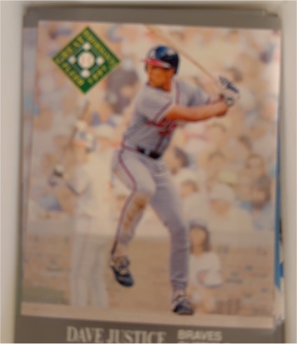 1991 Fleer Ultra #394 Dave Justice — front