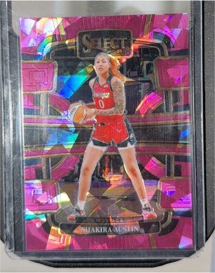 2024 Panini Select WNBA #17 Shakira Austin Pink Ice Prizm — front