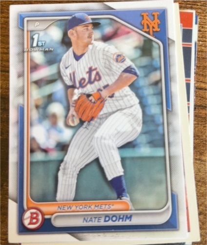 2024 Bowman Draft #BD-101 Nate Dohm — front